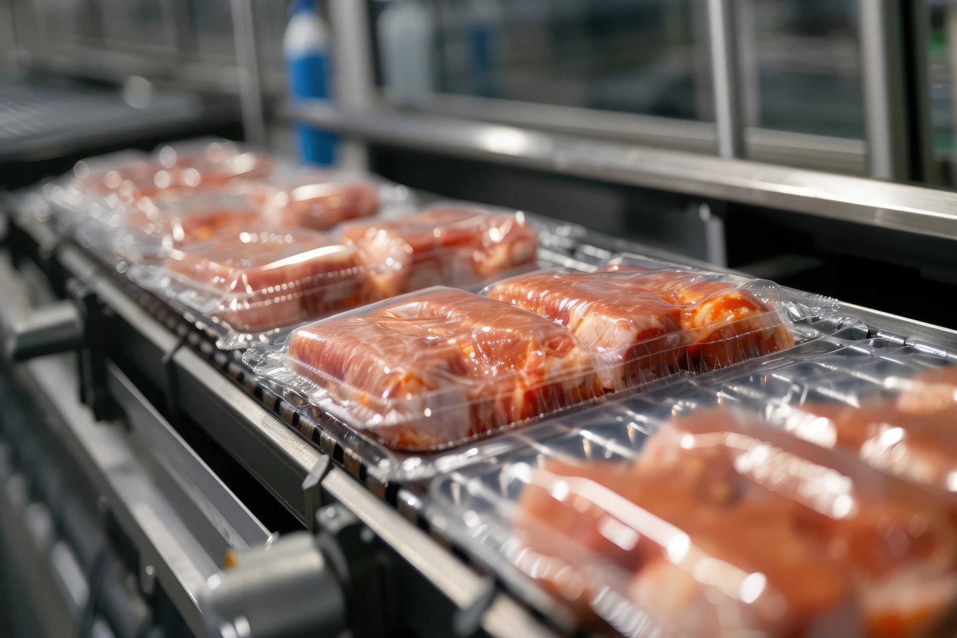 Tacki z produktem przygotowane do dalszego pakowania